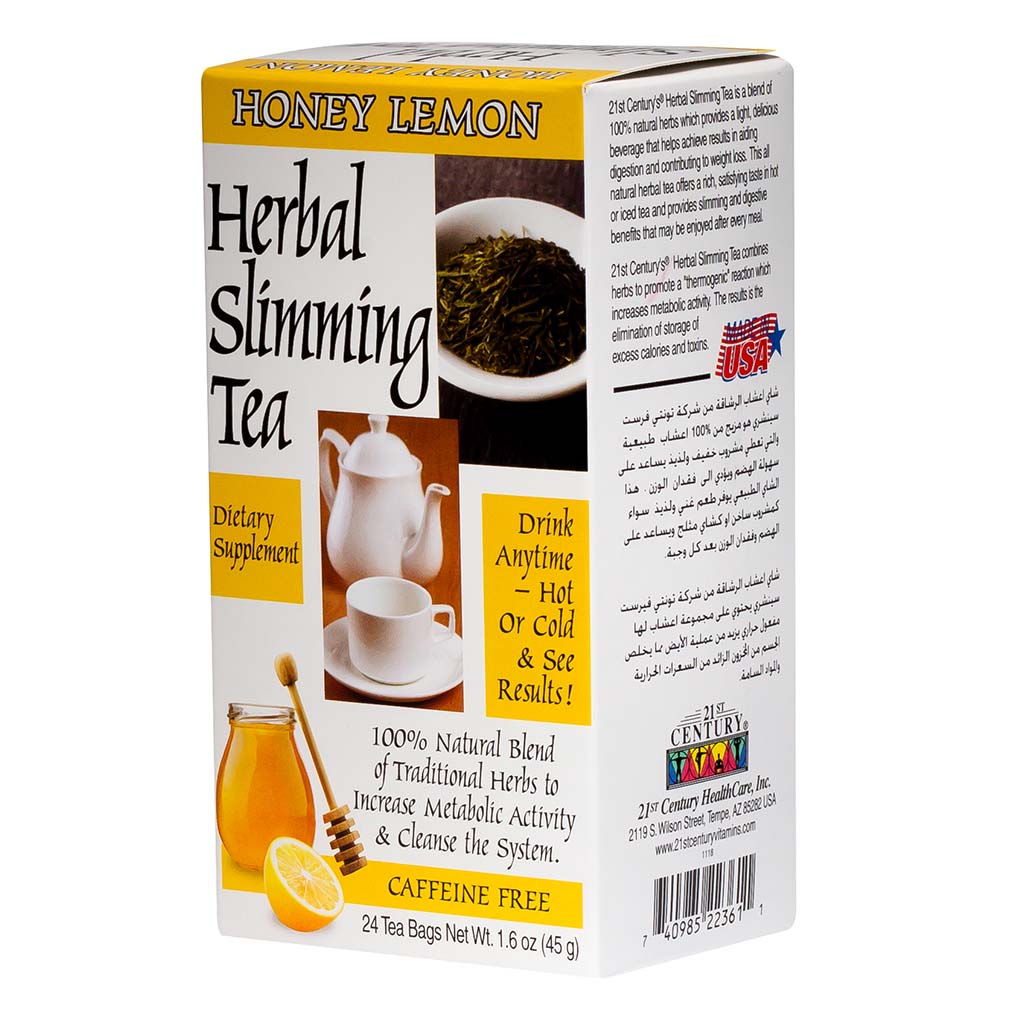 21st Century Herbal Slimming Tea Bag, Honey Lemon, Pack of 24's