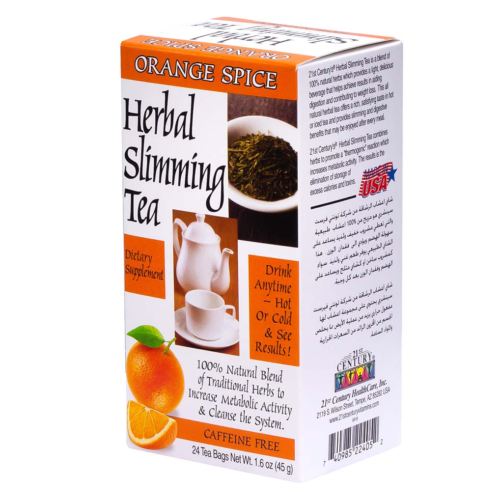 21st Century Herbal Slimming Tea Bag, Orange Spice, Pack of 24's