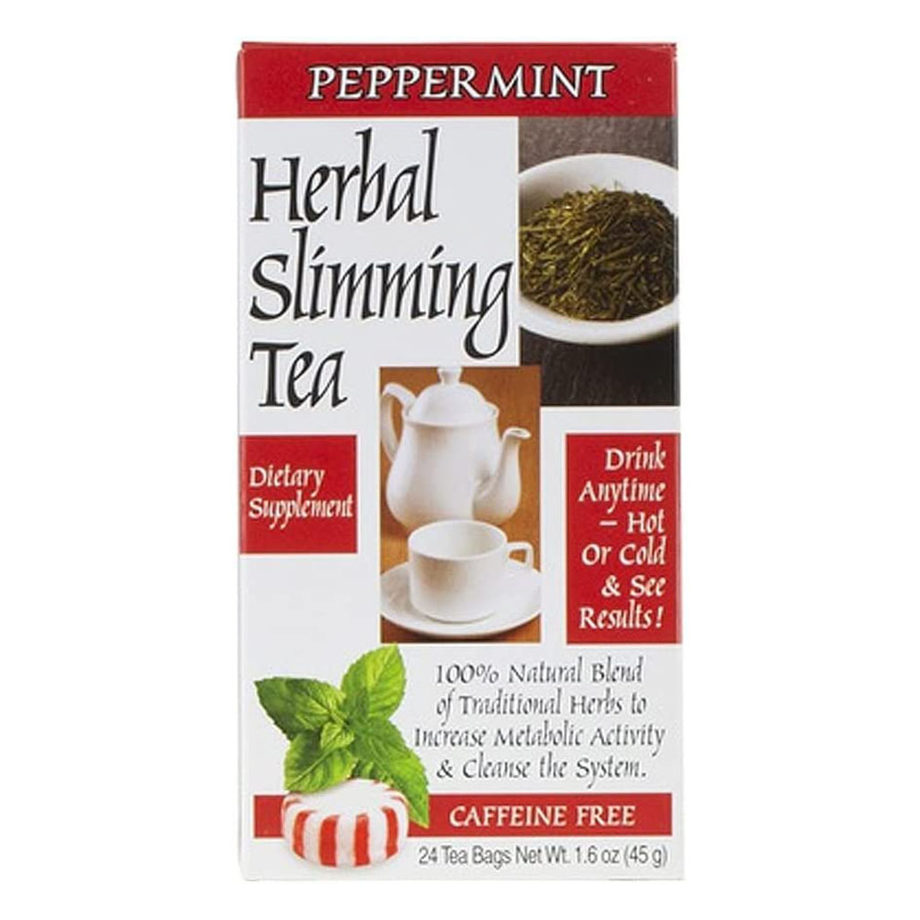 21st Century Herbal Slimming Tea Bag, Peppermint, Pack of 24's
