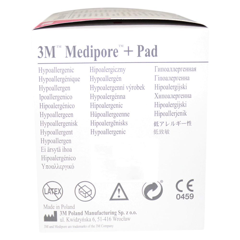 3M Medipore + Pad 5 cm x 7.2 cm 50's
