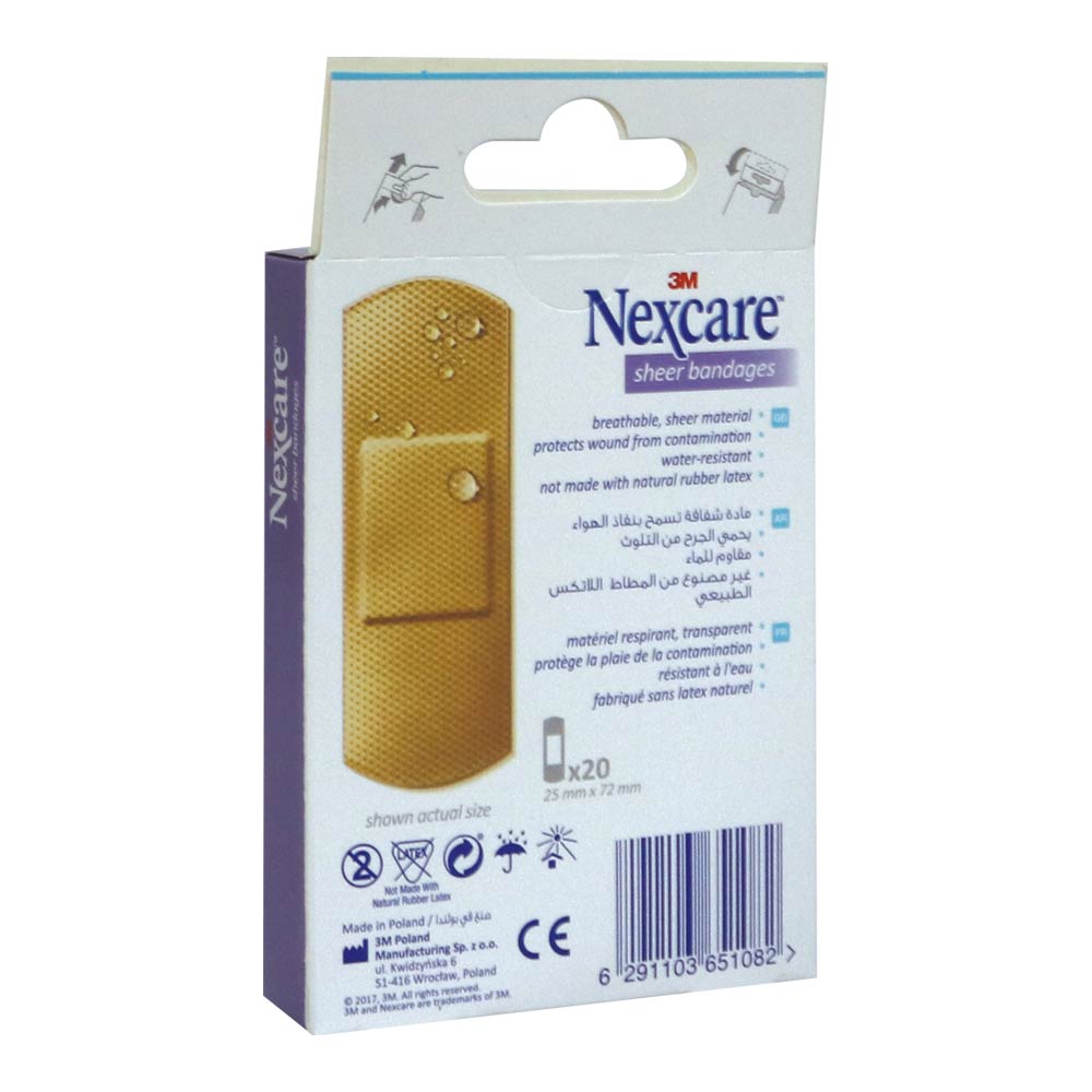 3M Nexcare Sheer Bandages 20's