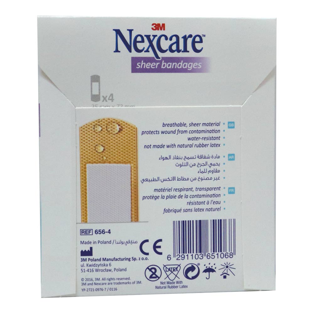 3M Nexcare Sheer Bandages 4's