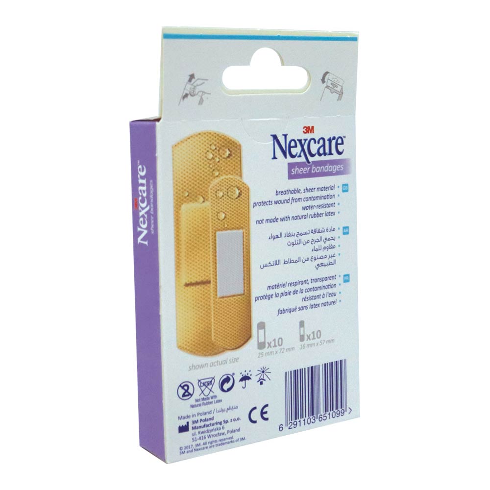 3M Nexcare Sheer Assorted Bandages 20's