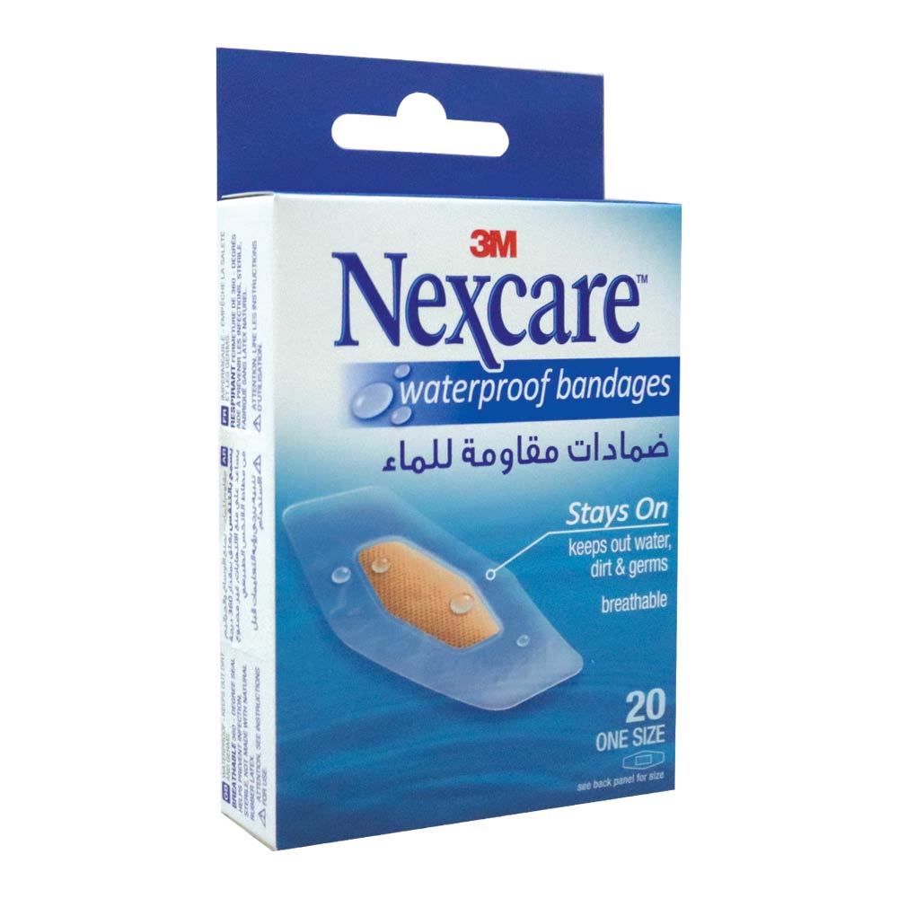 3M Nexcare Waterproof Bandages 20's