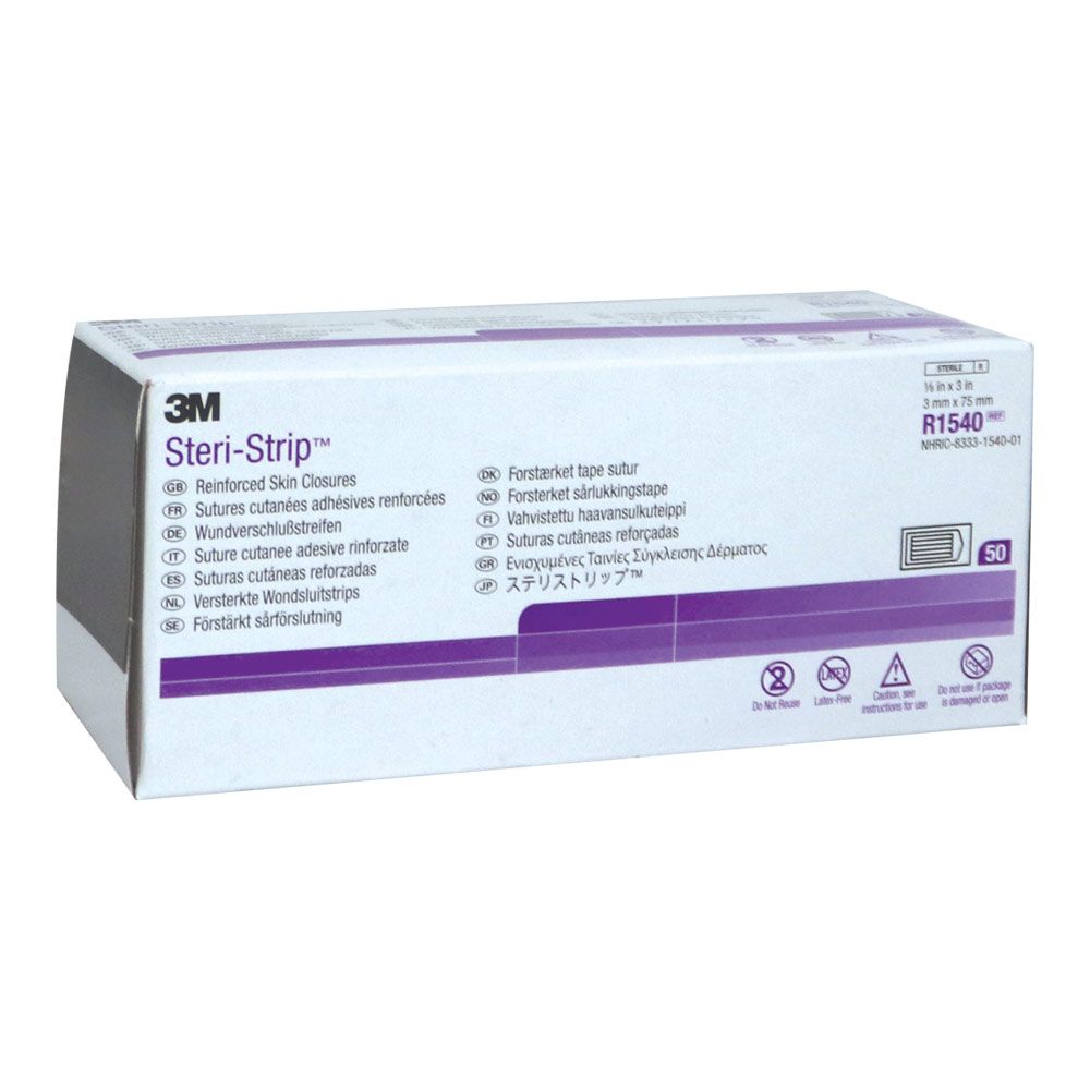 3M Steri-Strip 3 mm x 75 mm 50's