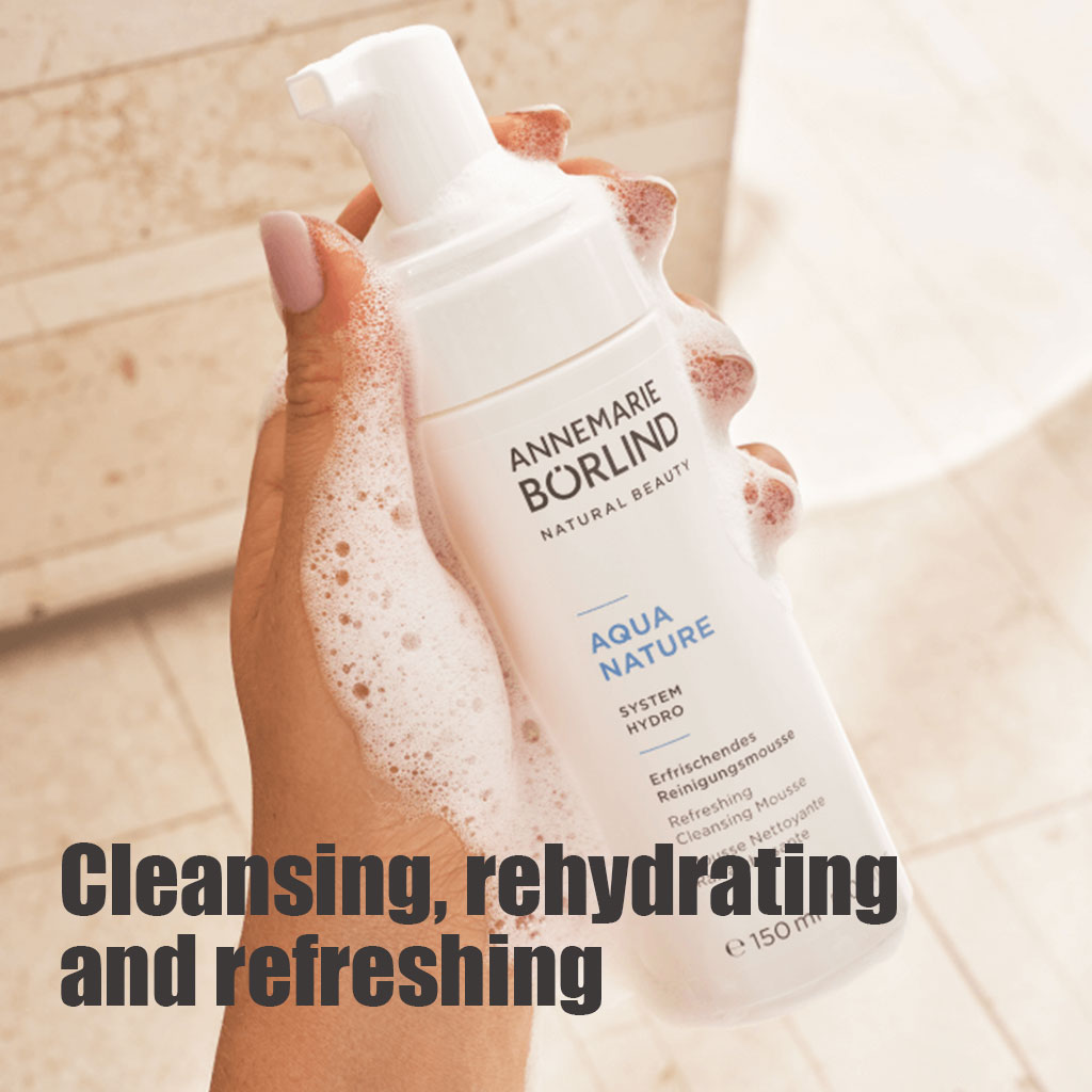 Annemarie Borlind Aquanature Refreshing Cleansing Mousse For Dirt & Make-up Removal 150ml