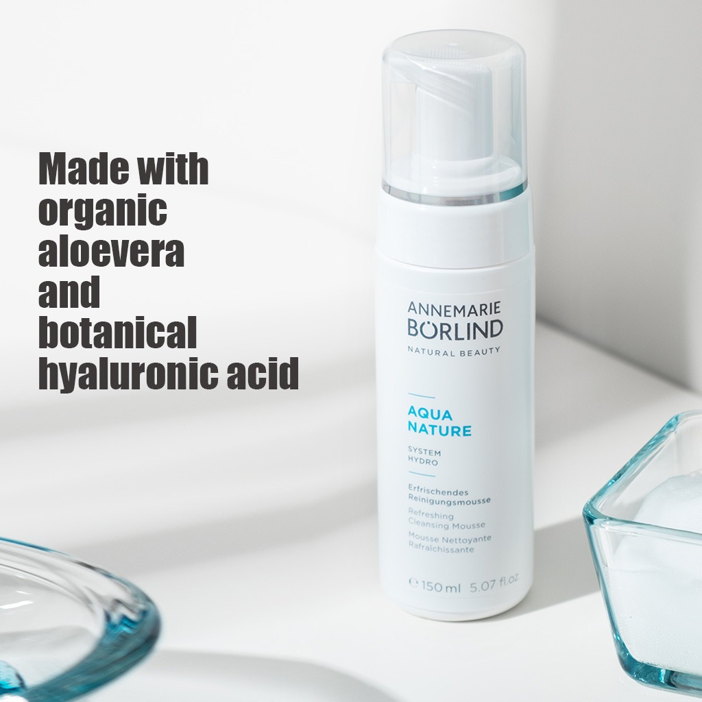 Annemarie Borlind Aquanature Refreshing Cleansing Mousse For Dirt & Make-up Removal 150ml