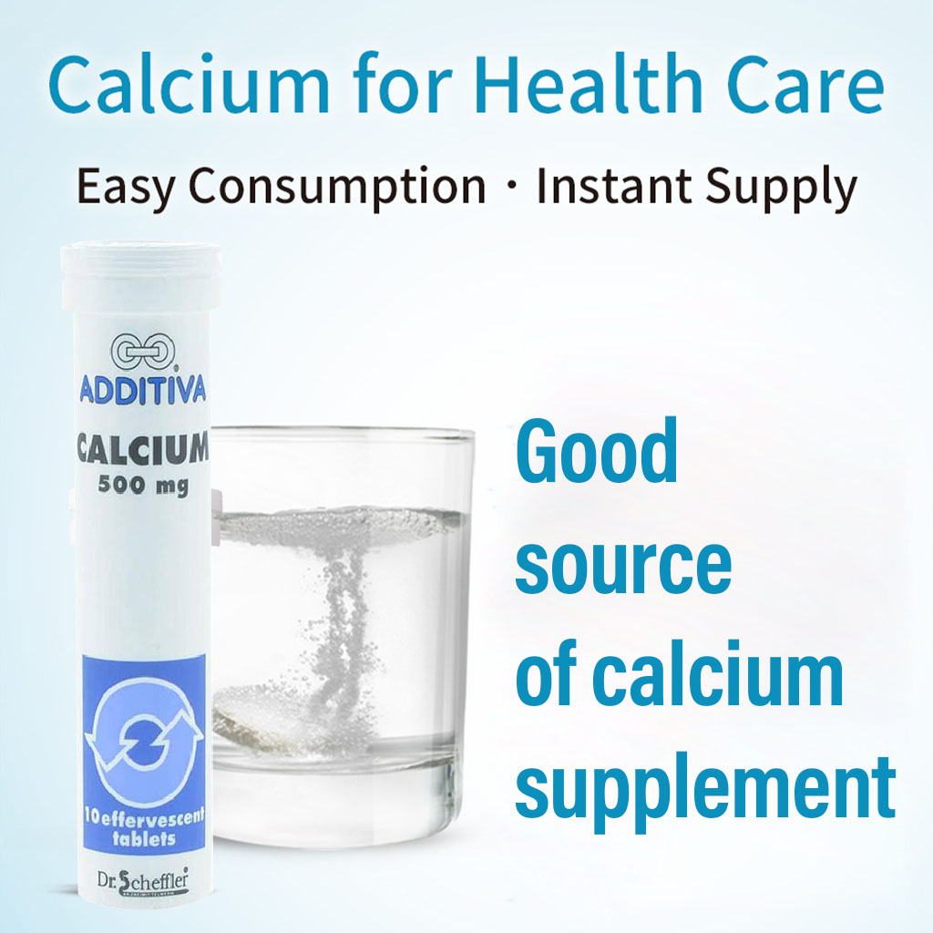 Additiva Calcium 500 mg Effervescent Tablets 10's