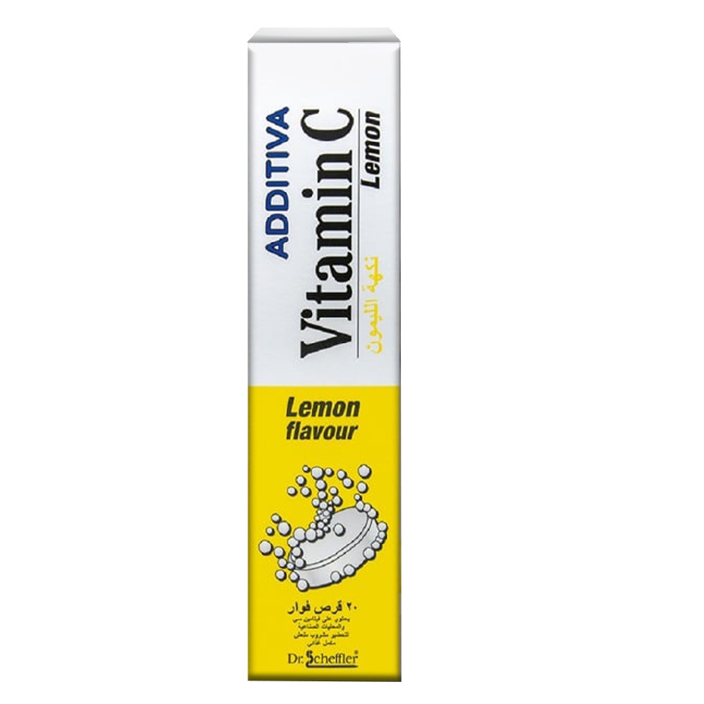 Additiva Vitamin C 1000MG Lemon Effervescent Tablets 20's