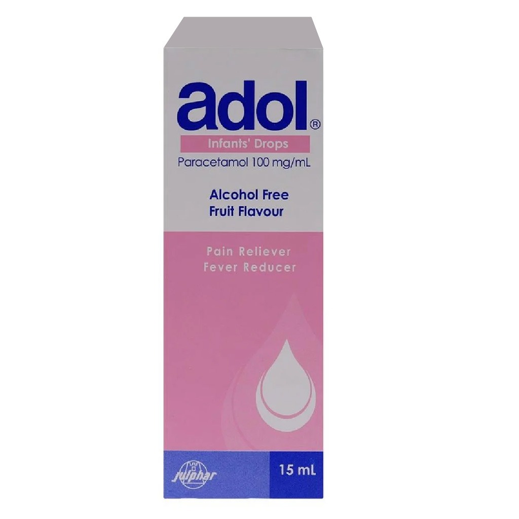 Adol Paracetmol 100 mg/ mL Infant Drops 15 mL