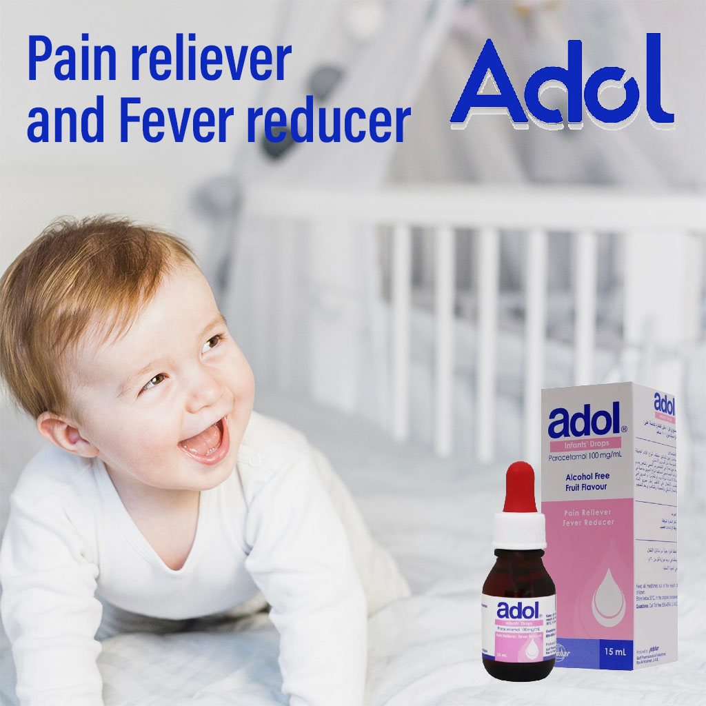 Adol Paracetmol 100 mg/ mL Infant Drops 15 mL