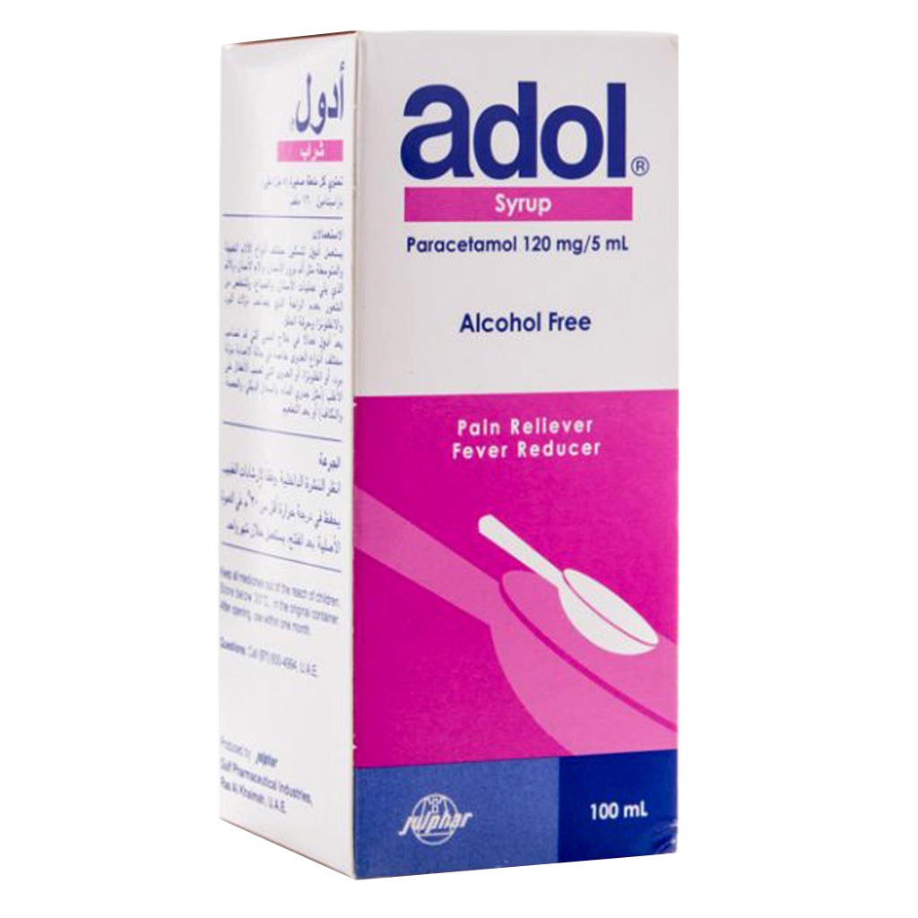 Adol Paracetamol 120 mg / 5 mL Syrup 100 mL