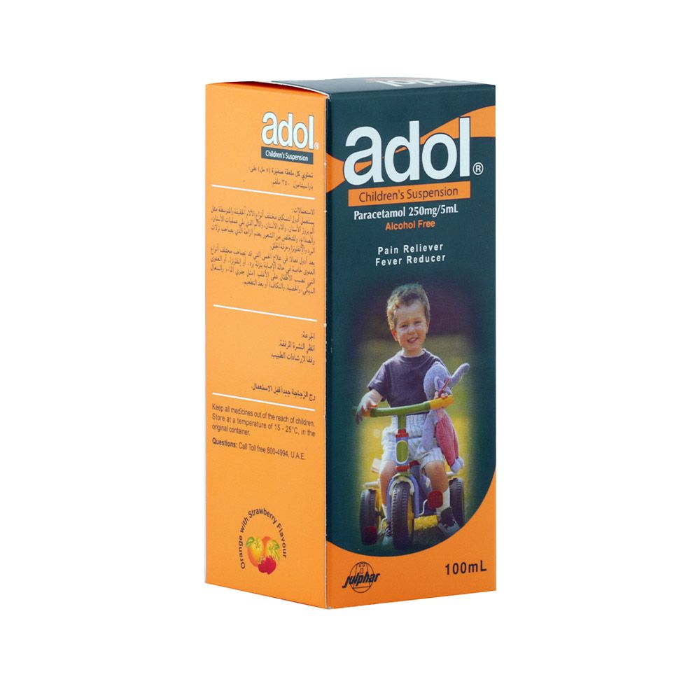 Adol Paracetamol Children's Suspension 250mg/5ml,  100 mL