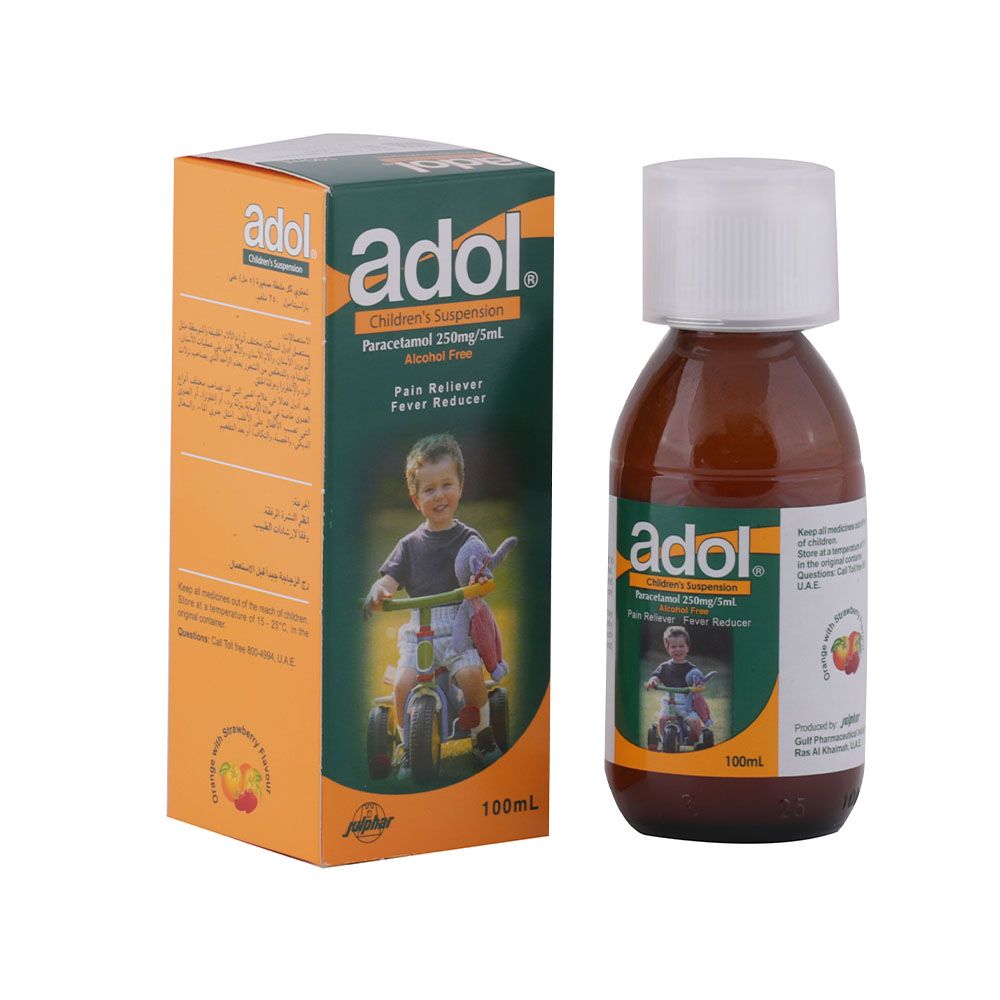 Adol Paracetamol Children's Suspension 250mg/5ml,  100 mL