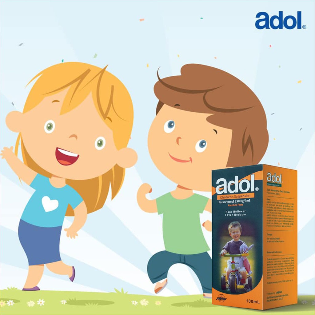 Adol Paracetamol Children's Suspension 250mg/5ml,  100 mL