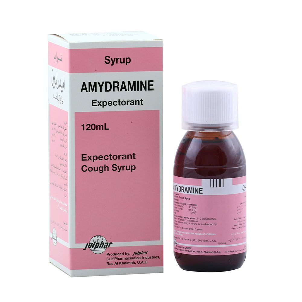 Amydramine Expectorant Cough Syrup 120 mL