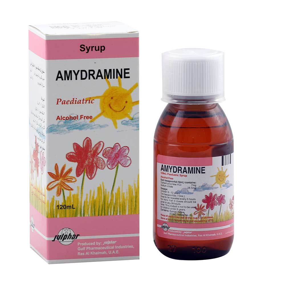 Amydramine Pediatric Syrup 120 mL
