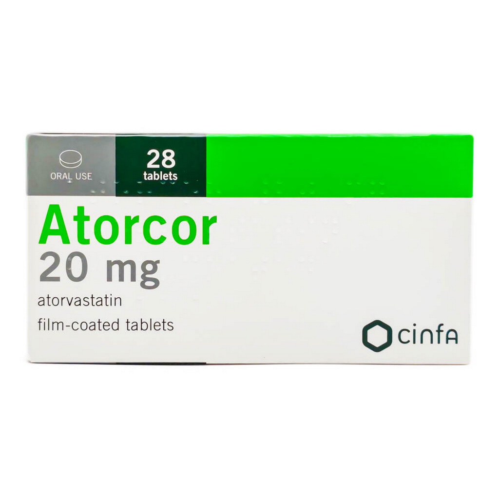 Atorcor 20mg Tablets, Pack of 28's