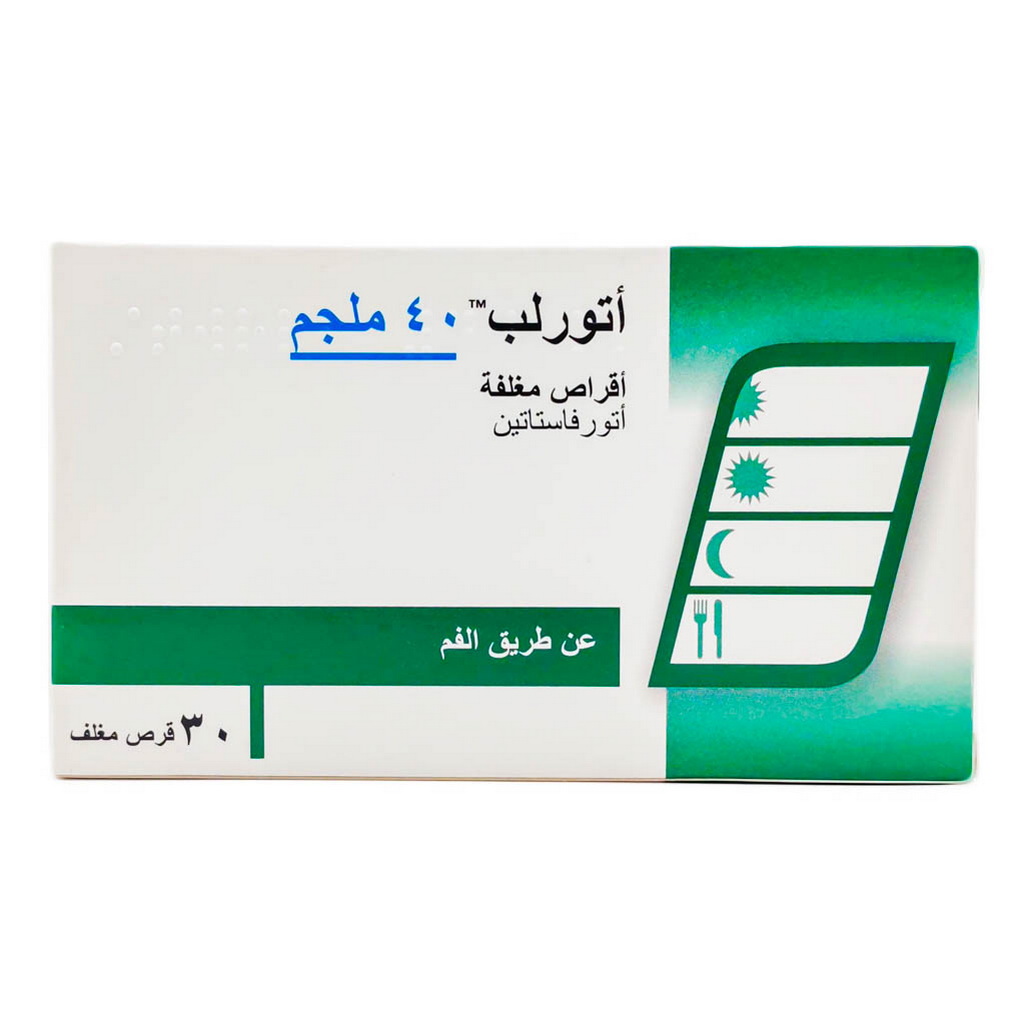 Atorlip 40mg Tablets, Pack of 30's