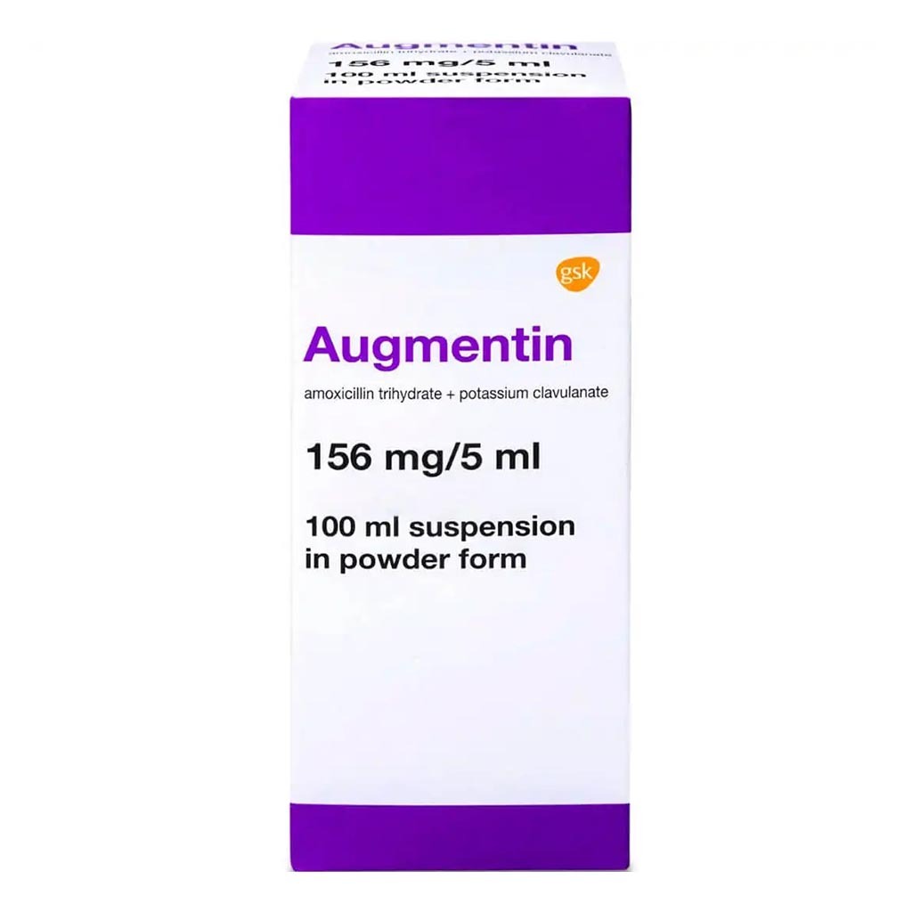 Augmentin 156mg/5ml Powder For Oral Suspension 100ml