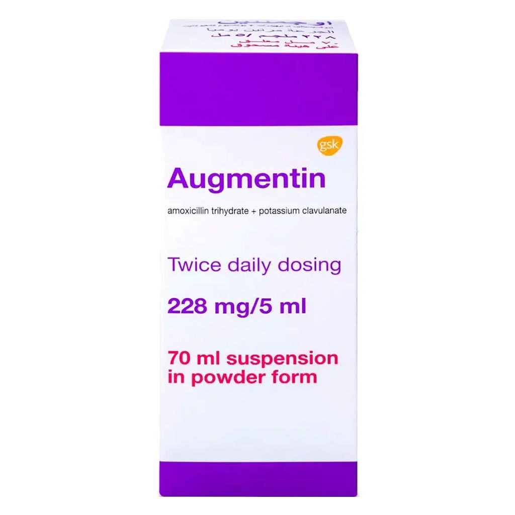 Augmentin 228mg/5ml Powder For Oral Suspension 70ml