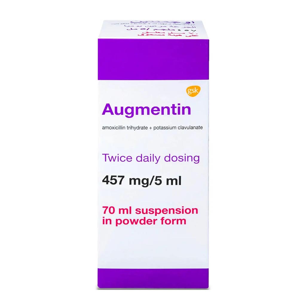 Augmentin 457mg/5ml Powder For Oral Suspension 70ml