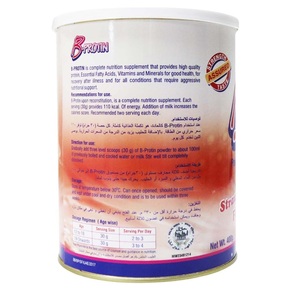 B-Protin Strawberry Powder 400 g