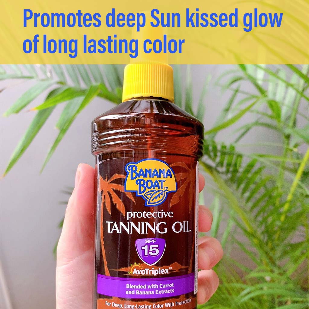 Banana Boat SPF15 Protective Tanning Oil 236 mL