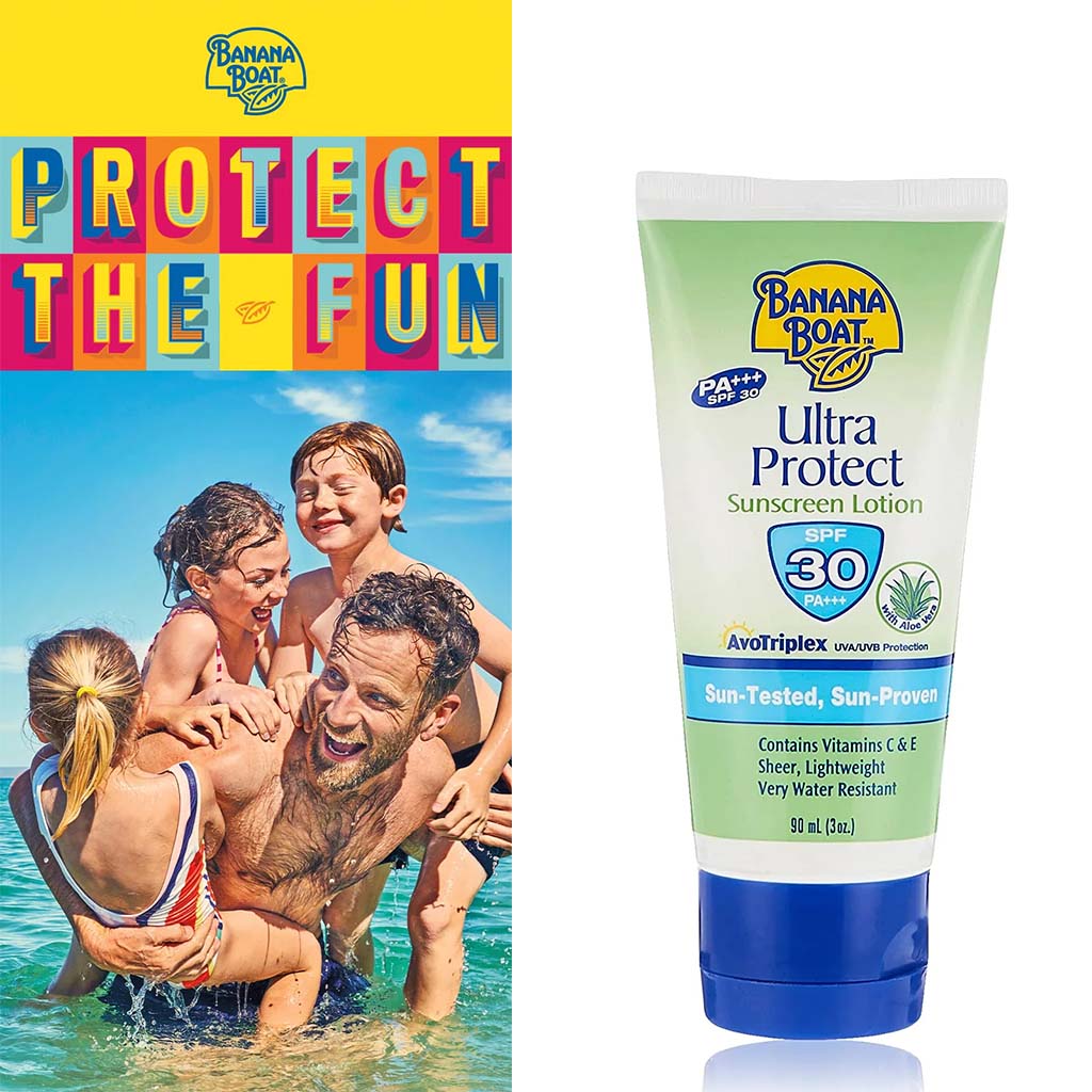 Banana Boat Ultra Protect SPF30 Sunscreen Lotion 90 mL