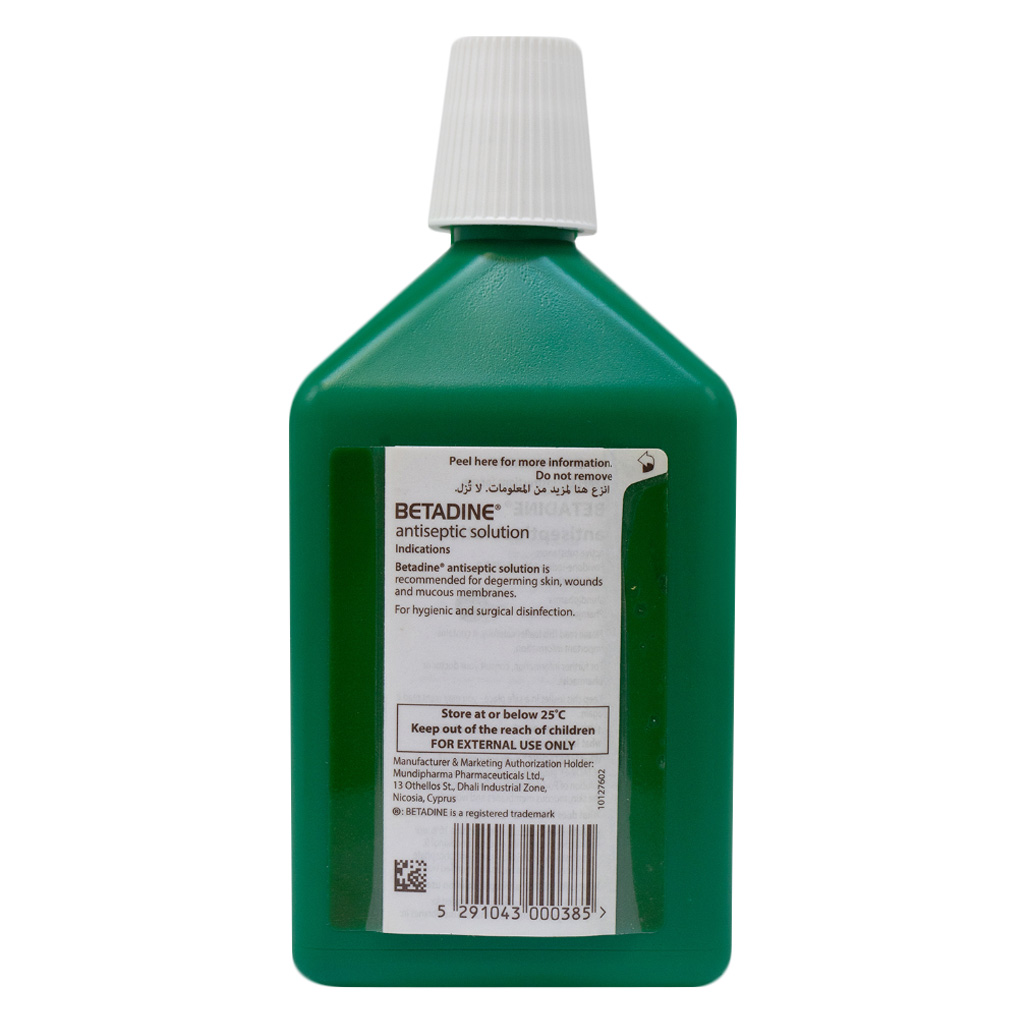 Betadine Povidone Iodine Antiseptic Solution 500ml