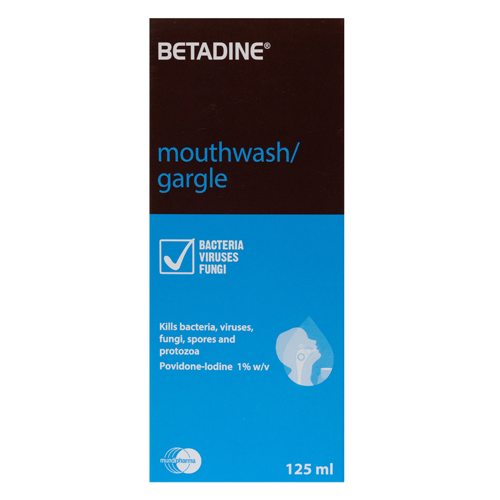 Betadine Mouthwash/Gargle 125 mL