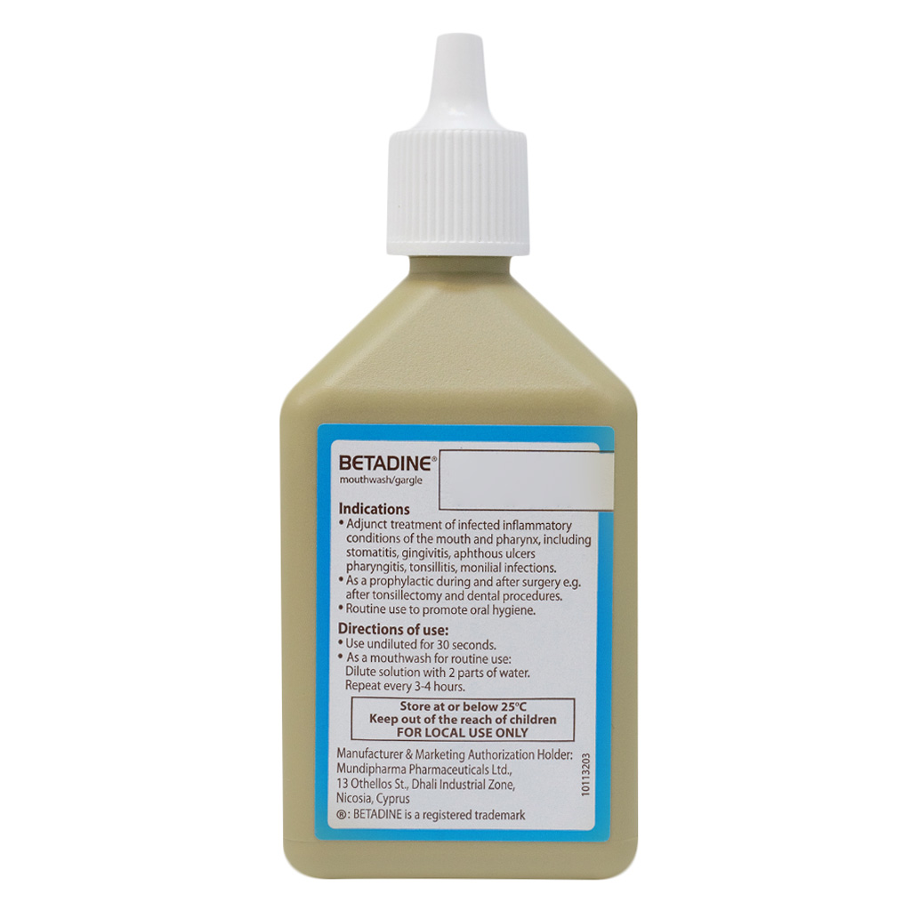 Betadine Mouthwash/Gargle 125 mL