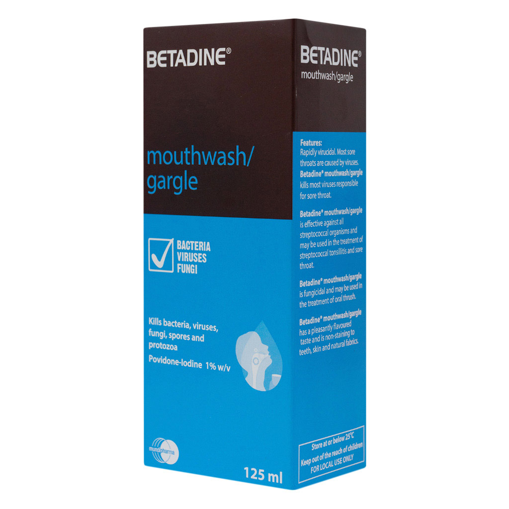 Betadine Mouthwash/Gargle 125 mL