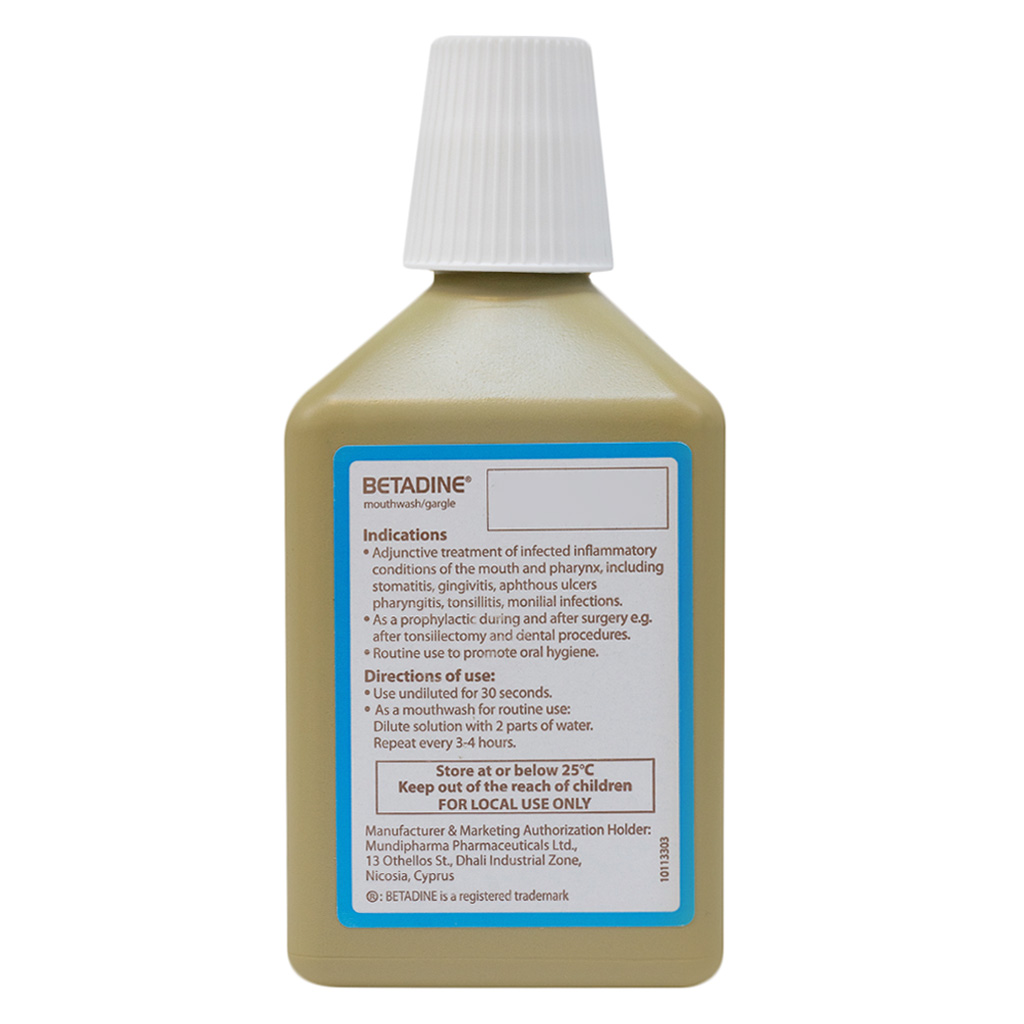 Betadine Mouthwash/Gargle 250 mL