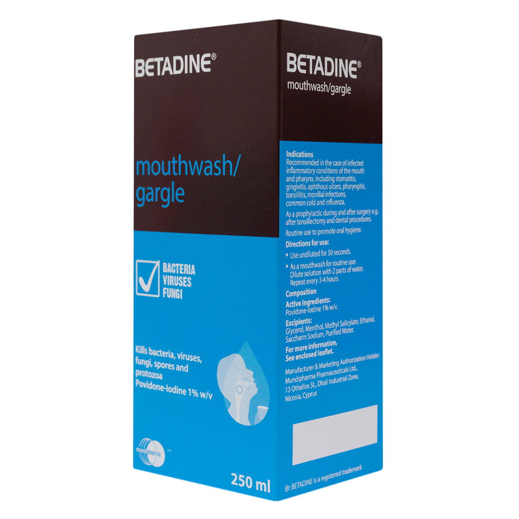 Betadine Mouthwash/Gargle 250 mL