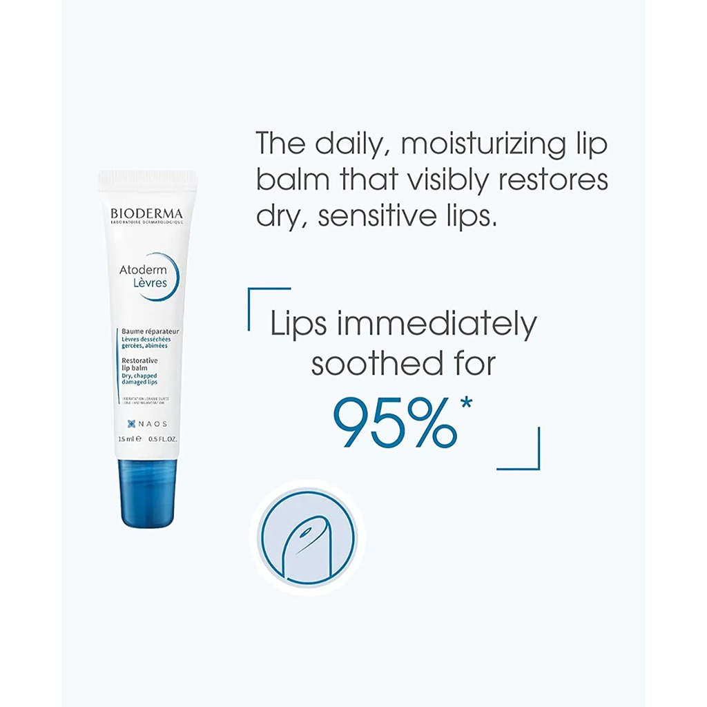 Bioderma Atoderm Restorative Lip Balm For Dry And Chapped Lips 15ml