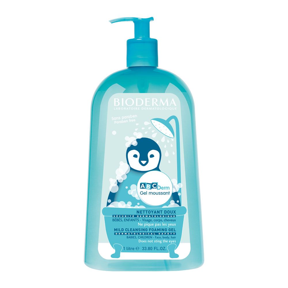 Bioderma ABCDerm Mild Cleansing Foaming Gel For Babies & Children 1 L