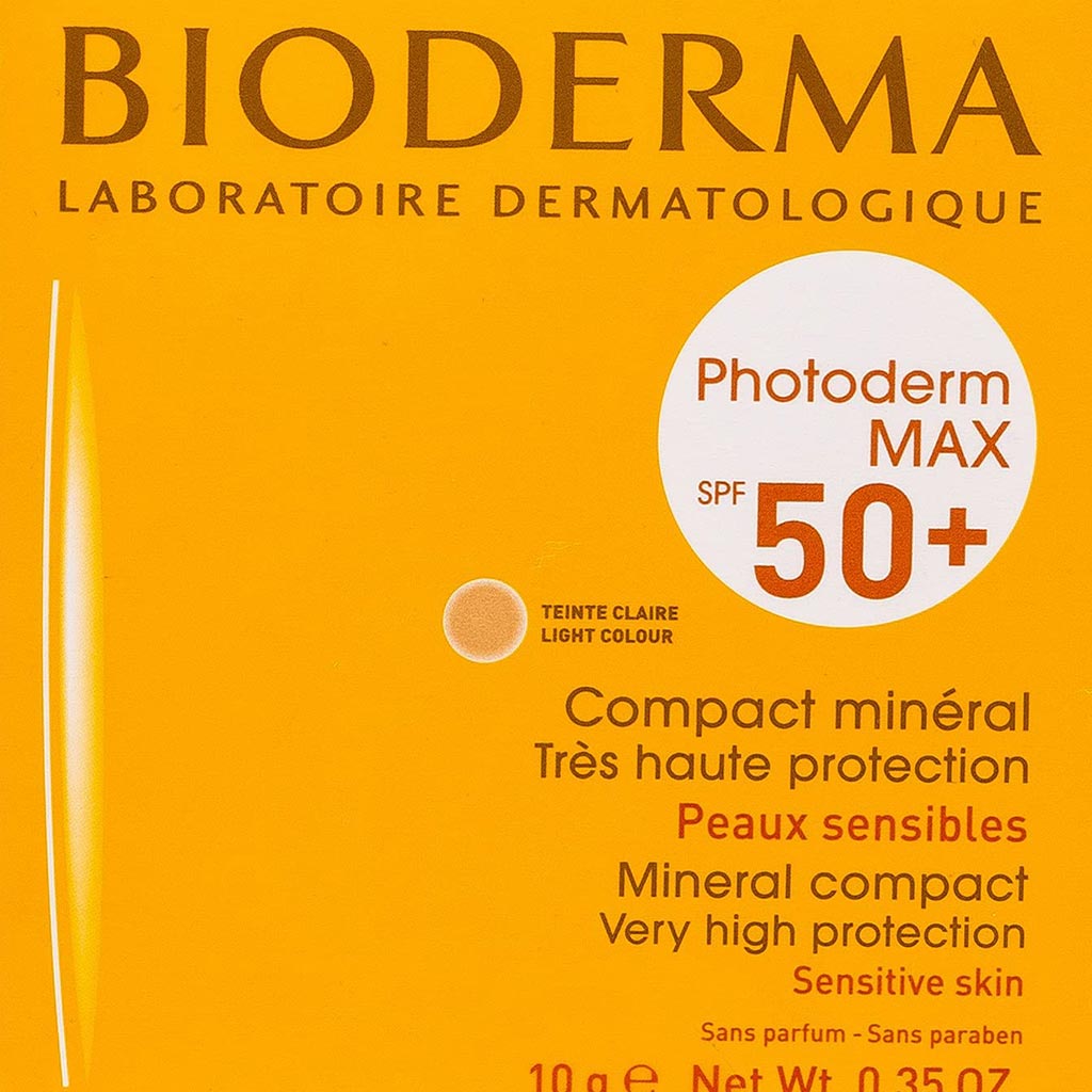 Bioderma Photoderm Max SPF50+ Mineral Sunscreen Compact, Light Shade 10g