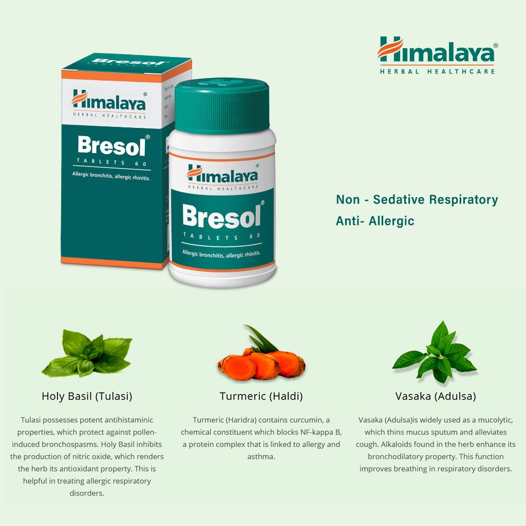 Himalaya Bresol Tablets 60's