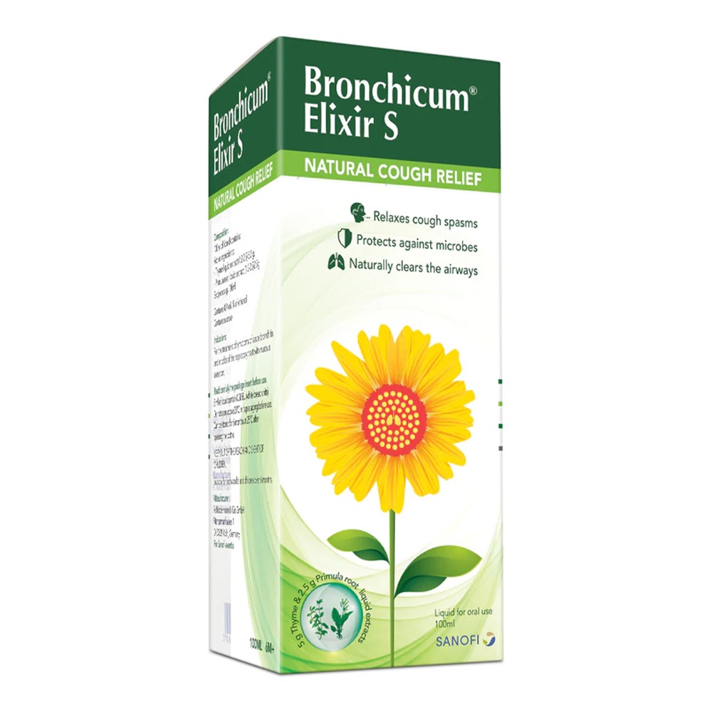 Bronchicum Elixir S syrup 100 mL