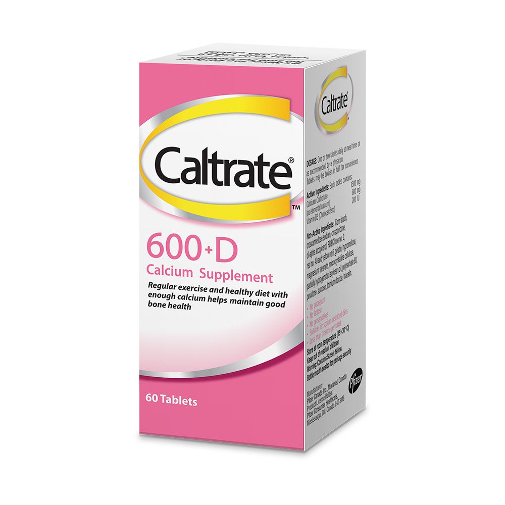 Caltrate + Vitamin D 600 mg Tablets 60's