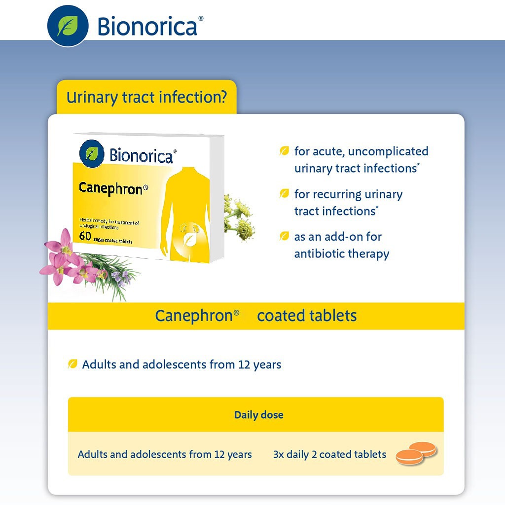 Bionorica Canephron Sugar Coated Herbal Tablet For Urinary Tract Infection, Pack of 60's