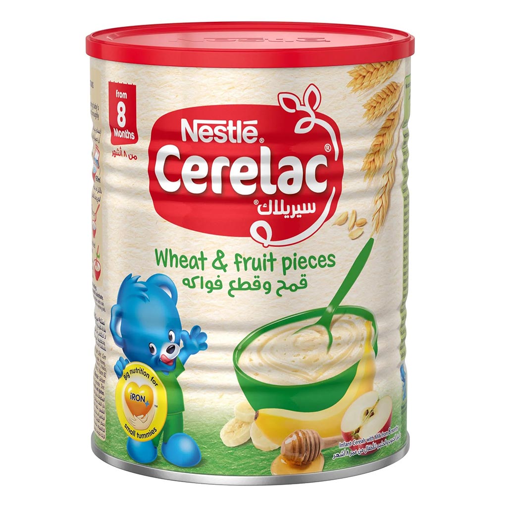 Nestle Cerelac Wheat & Fruit Pieces Infant Cereals From 8 Months 400g