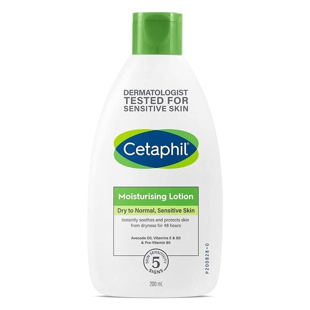 Cetaphil Moisturizing Lotion, Face & Body Moisturizer For Men & Women With Dry to Normal and Sensitive Skin, Unscented, 200ml
