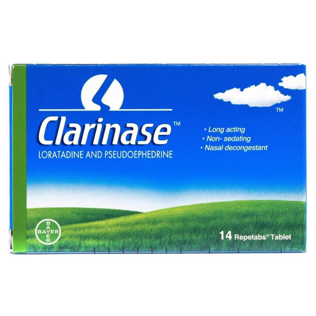 Clarinase Repetabs Tablets For Cold & Allergy, Pack of 14's 