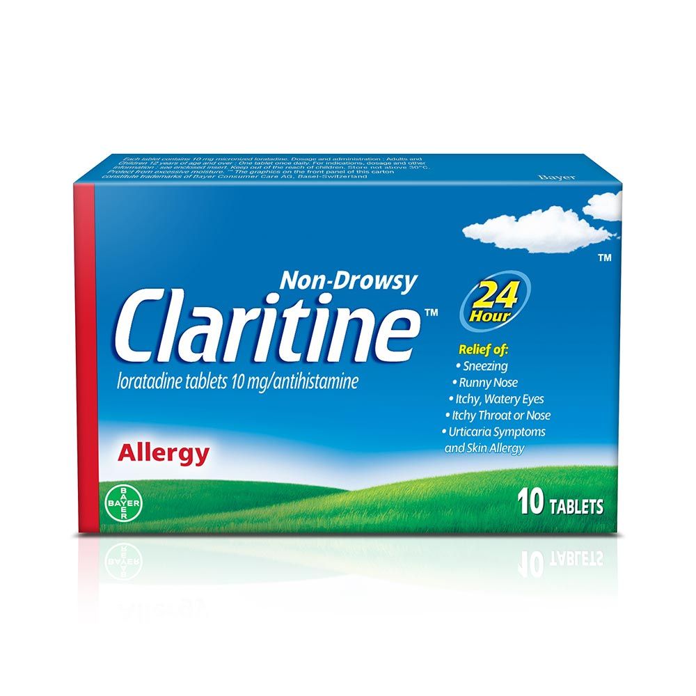 Claritine 10 mg for allergy Tablets 10's