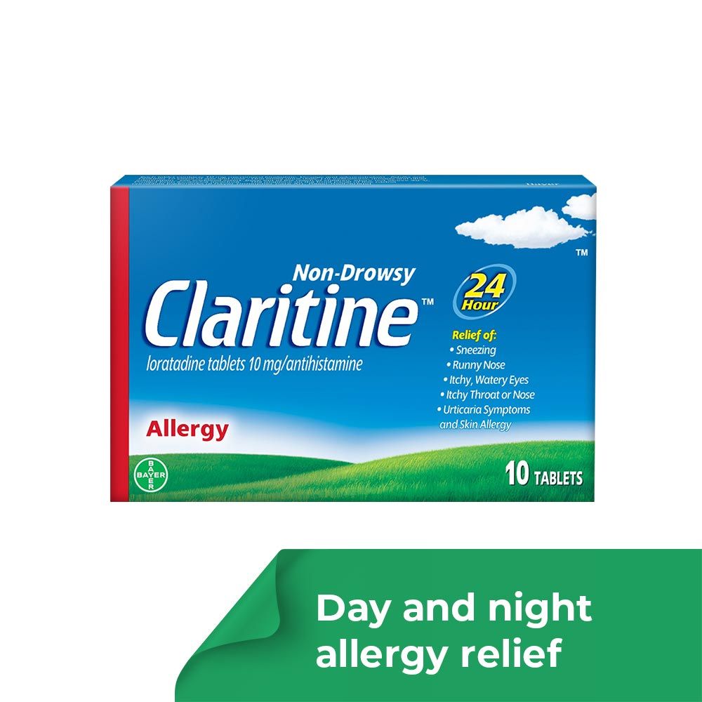 Claritine 10 mg for allergy Tablets 10's
