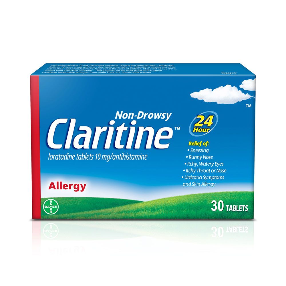 Claritine 10 mg for allergy Tablets 30's