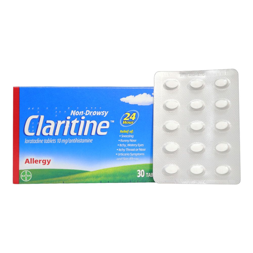 Claritine 10 mg for allergy Tablets 30's