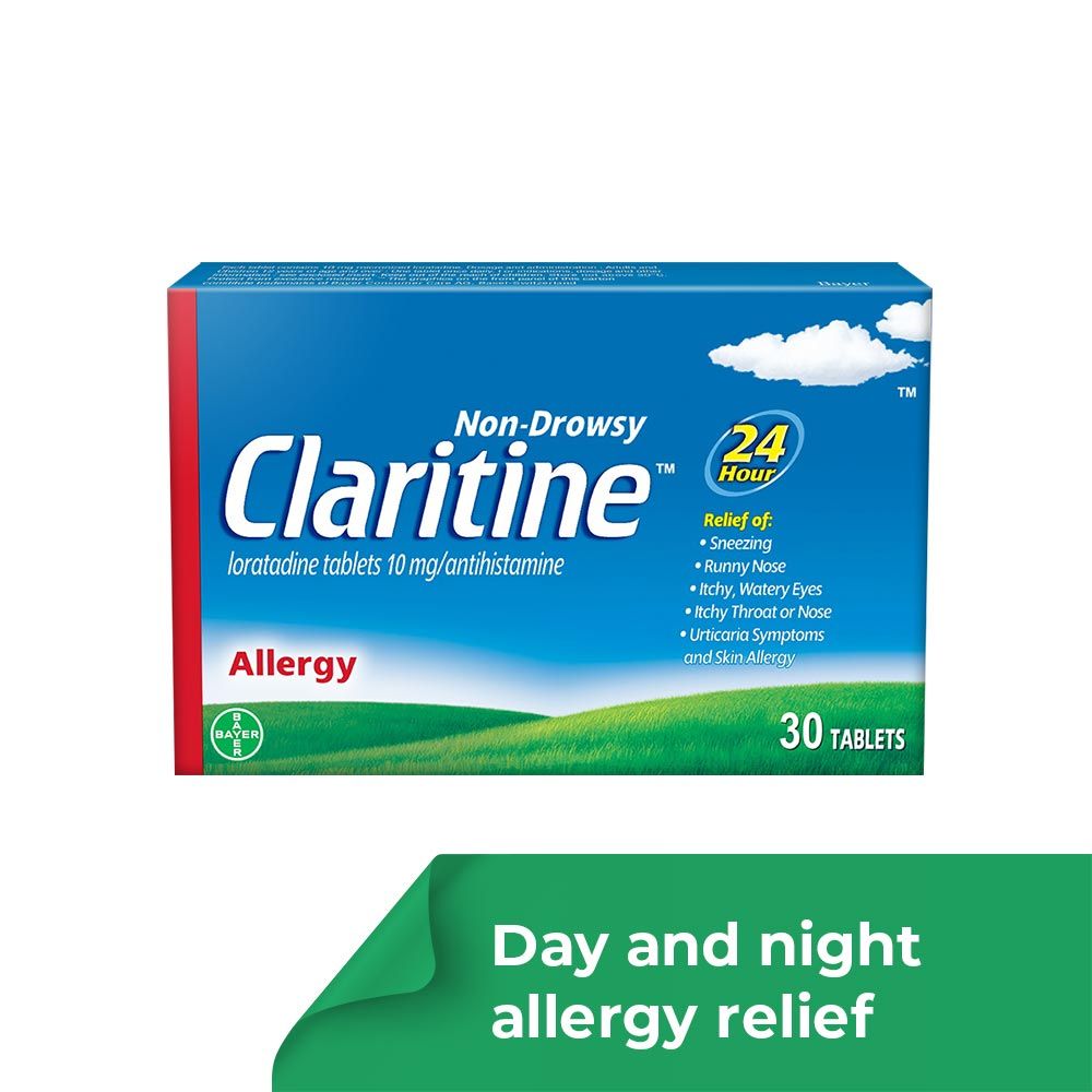 Claritine 10 mg for allergy Tablets 30's
